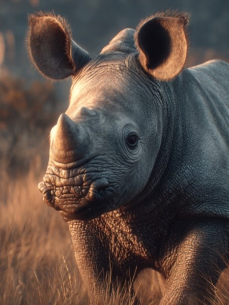 Video: In Decke gekuscheltes Baby-Nashorn wartet auf Fläschchen