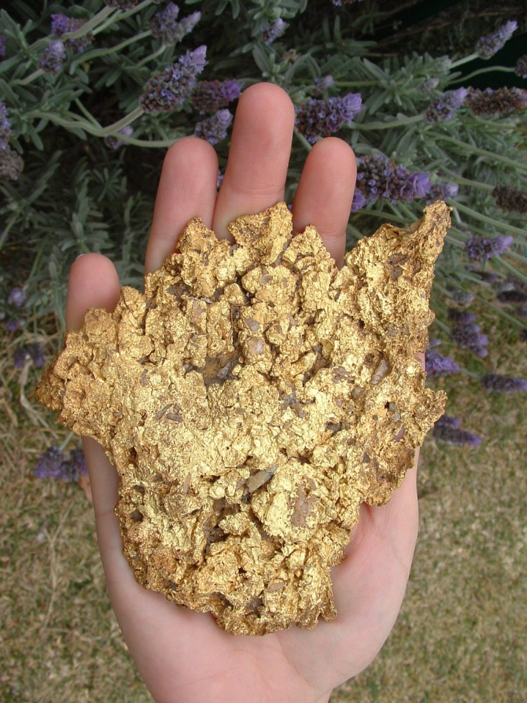Ein Goldklumpen.