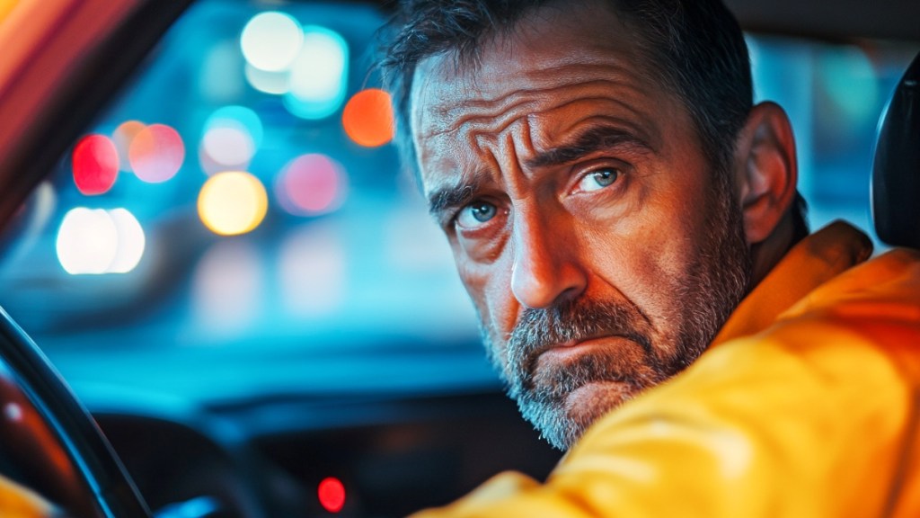 Ein Taxifahrer. (KI-generiert)