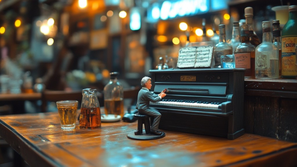 Ein kleiner Pianist. (KI-generiert)