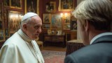 Ein Mann beim Papst. (KI-generiert)