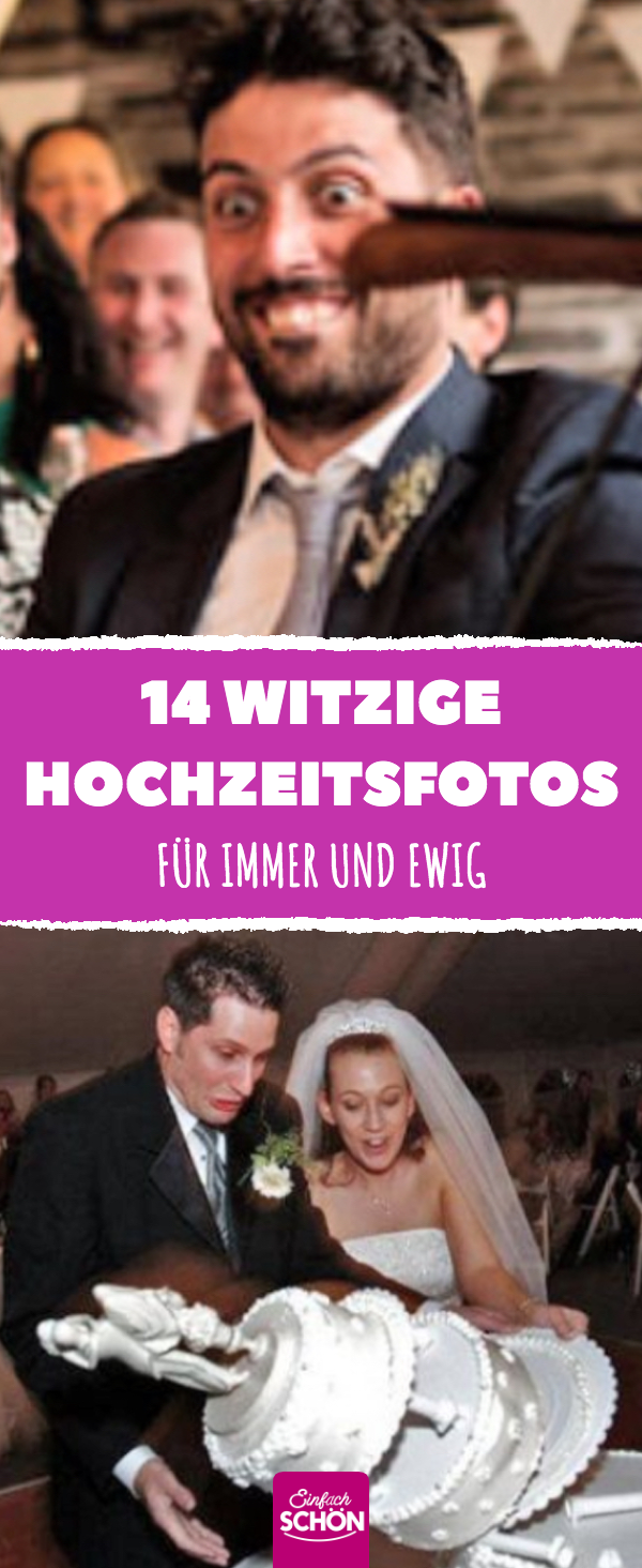 14 witzige Hochzeitsfotos