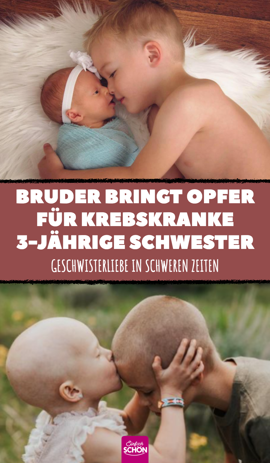 Bruder rasiert sich Kopf für krebskranke Lula Beth