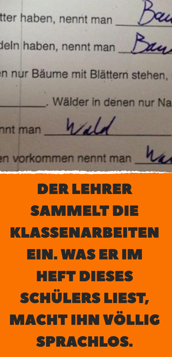 Lustige Schülerantworten aus Klassenarbeiten