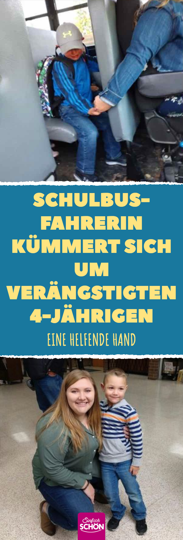 Schulbus-Fahrerin kümmert sich um verängstigten 4-Jährigen