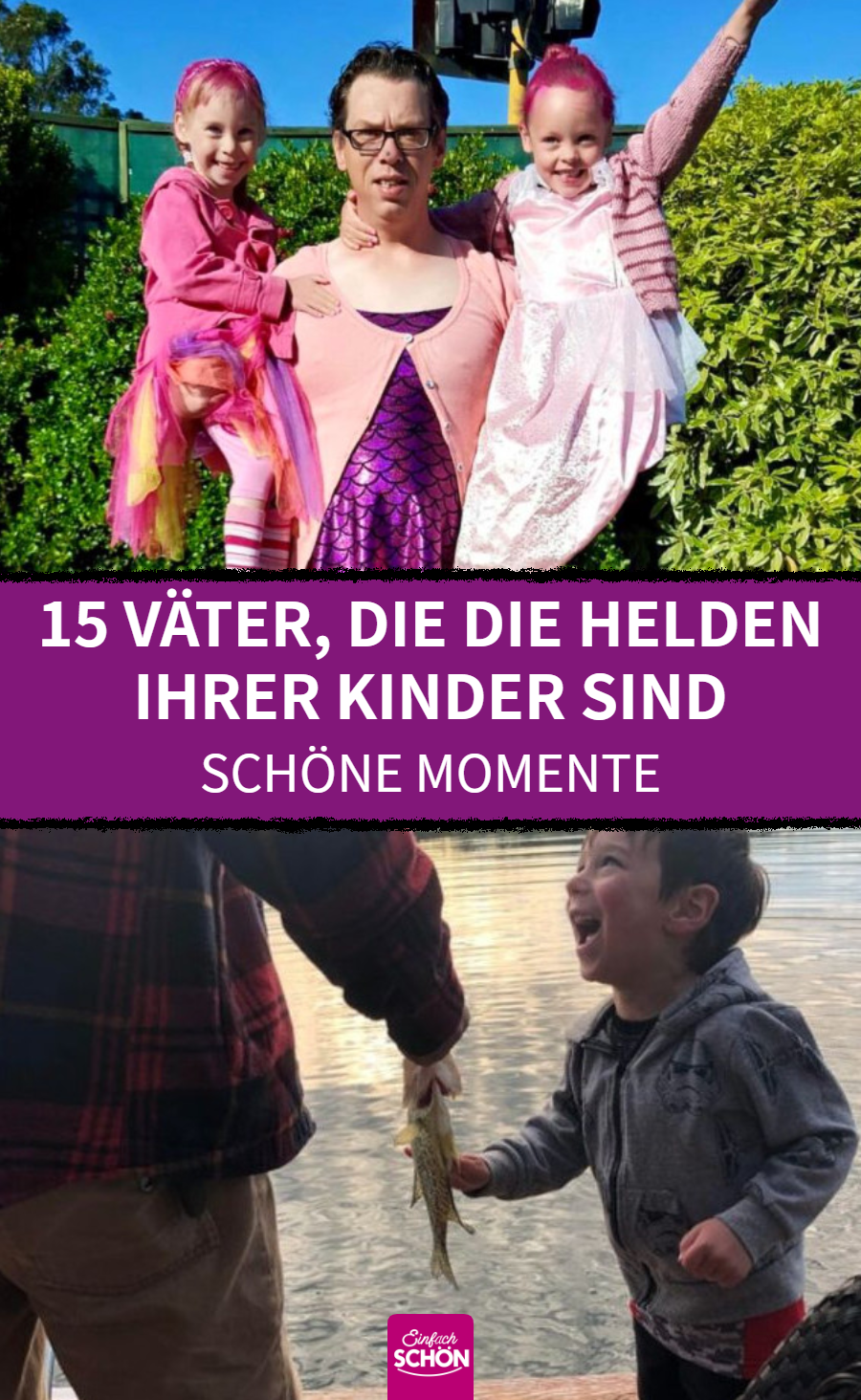 15 Kinder, die stolz auf ihre Väter sein können