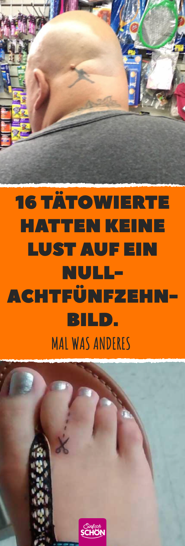 16 Tätowierte hatten keine Lust auf ein Nullachtfünfzehn-Bild