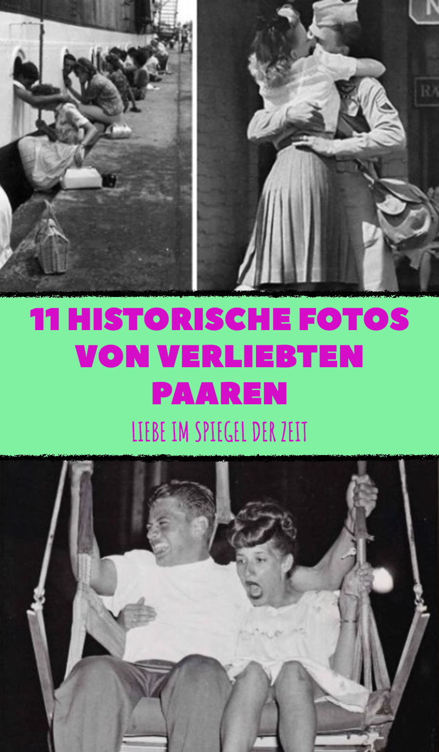 Liebe damals: 14 alte Bilder von Liebespaaren