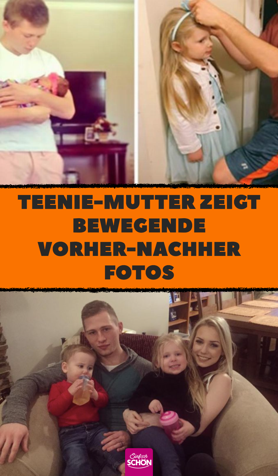 Teenie-Mutter Caitlin Fladager zeigt Vorher-nachher-Fotos