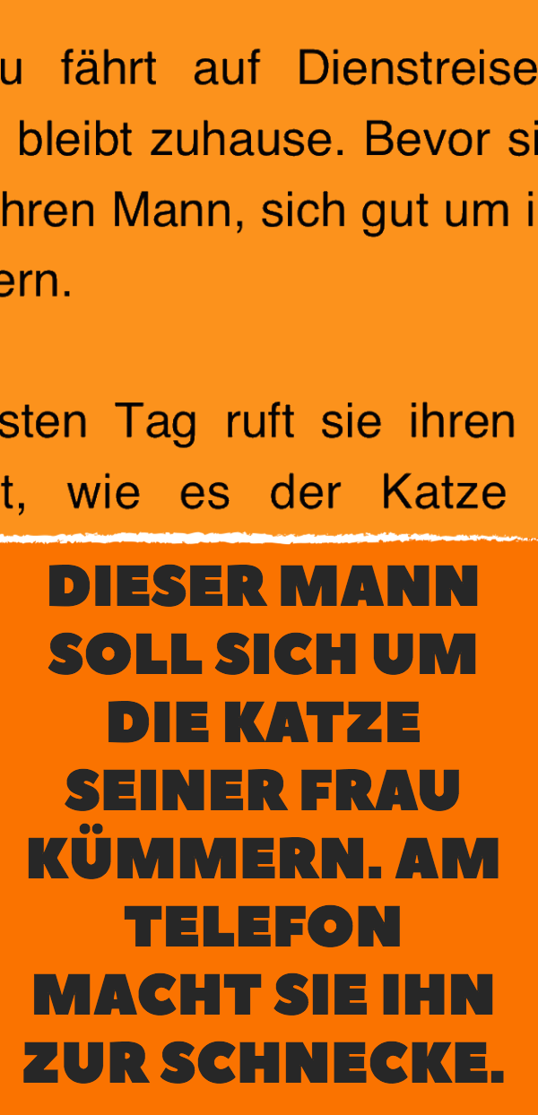 Witz des Tages: Mann telefoniert mit verreister Ehefrau