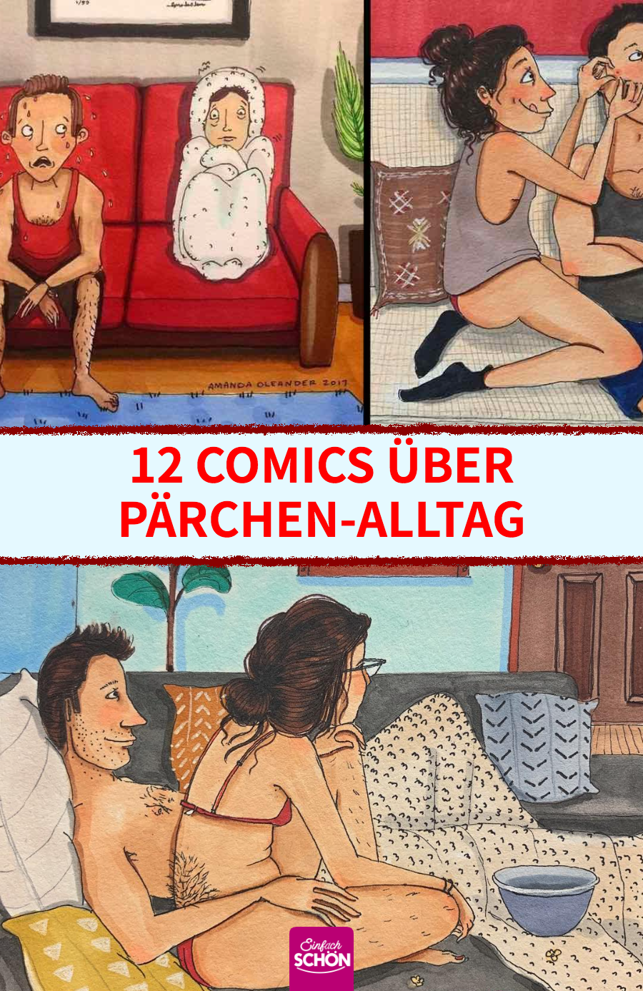 Amanda Oleander zeigt Beziehungsalltag mit Illustrationen
