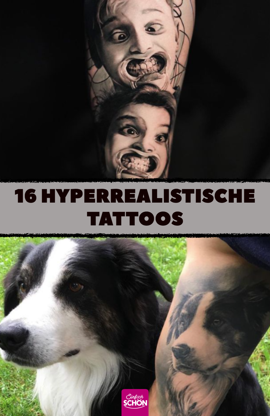 16 sehr realistische Tattoos, die Aufsehen erregen
