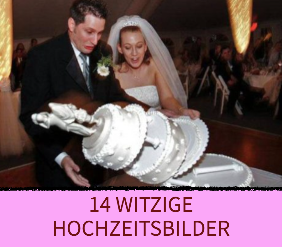 14 witzige Hochzeitsfotos