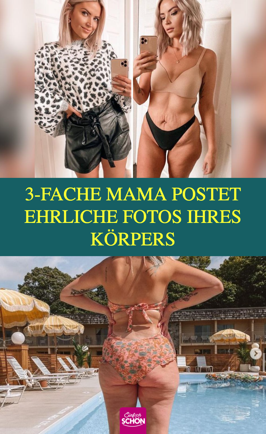 3-fache Mutter zeigt ehrliche Bilder ihres Körpers