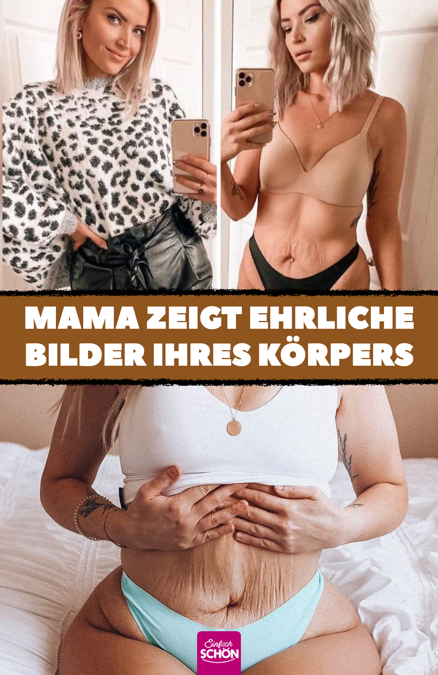 3-fache Mutter zeigt ehrliche Bilder ihres Körpers