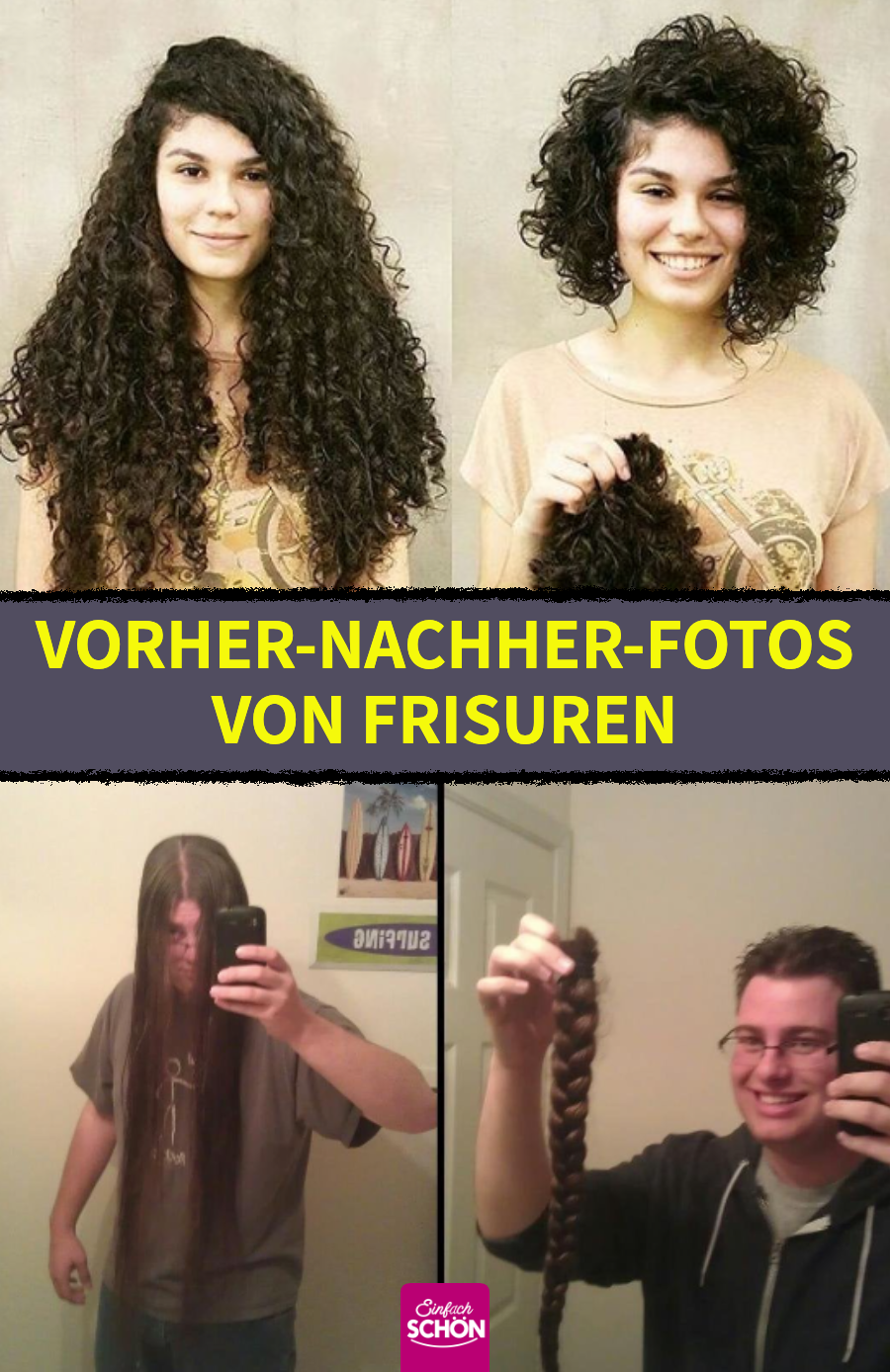 15 Vorher-nachher-Bilder von Leuten mit neuer Frisur