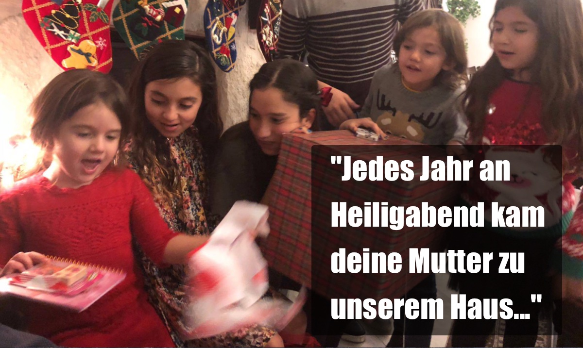 Sue Dorrah spielt den Weihnachtsengel für arme Kinder