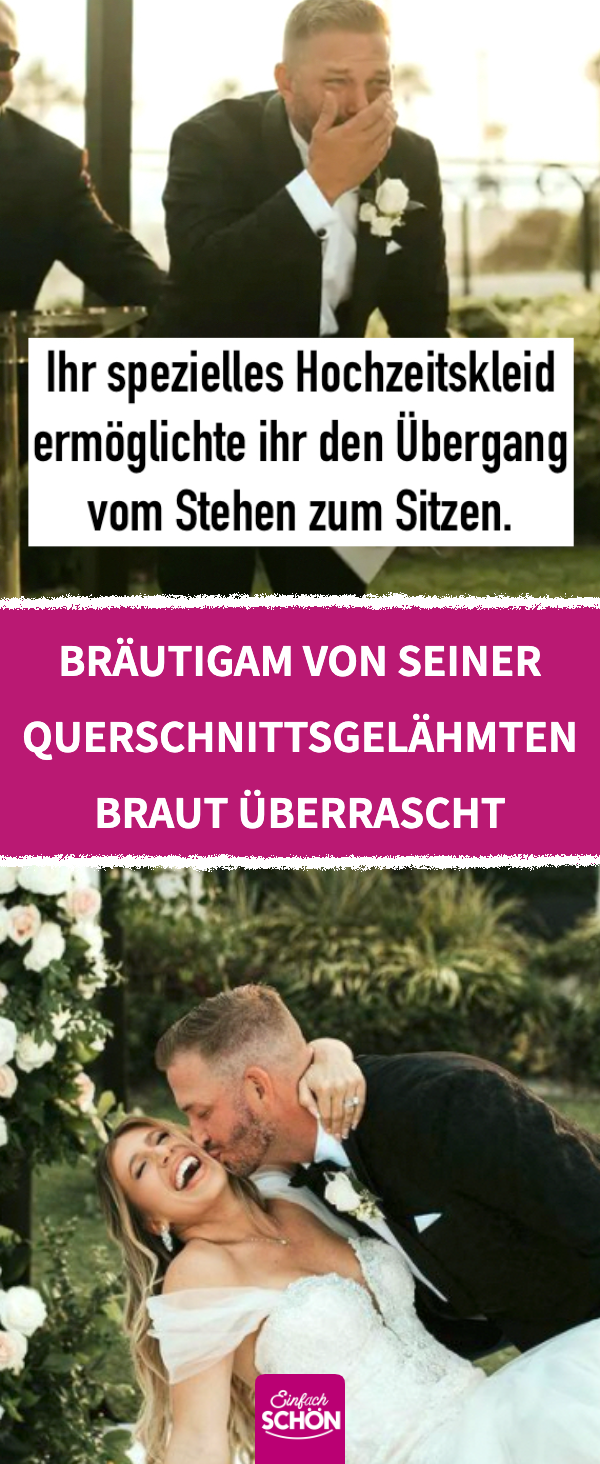 Chelsie Hill überrascht ihren Bräutigam auf der Hochzeit