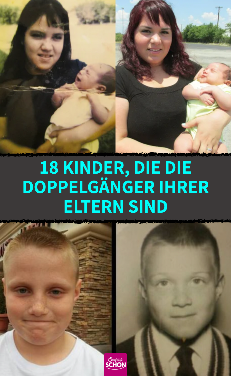 Doppelgänger: 18 Eltern und Kinder, die sich ähnlich sehen