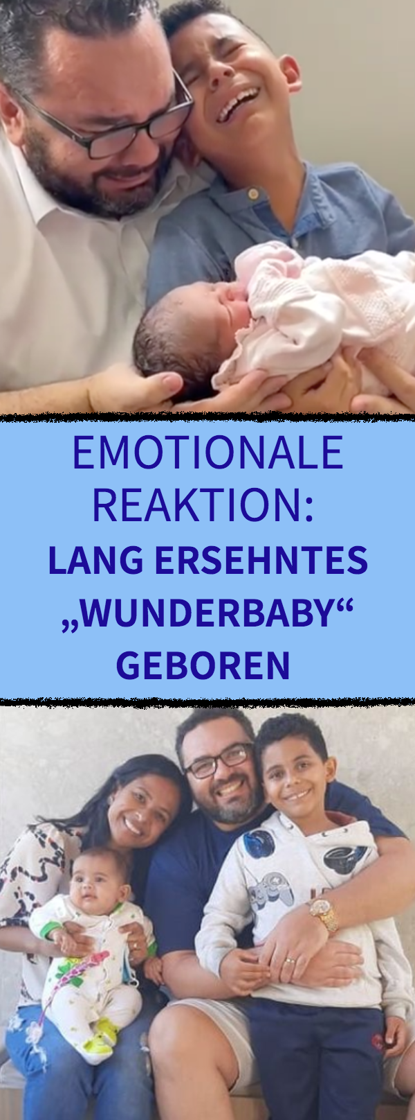 João Prudêncio Neto reagiert emotional auf Wunderbaby