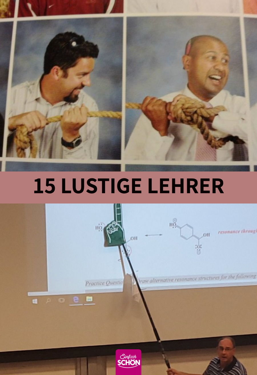 15 Bilder: Lustige Lehrer, die ihren Job lieben