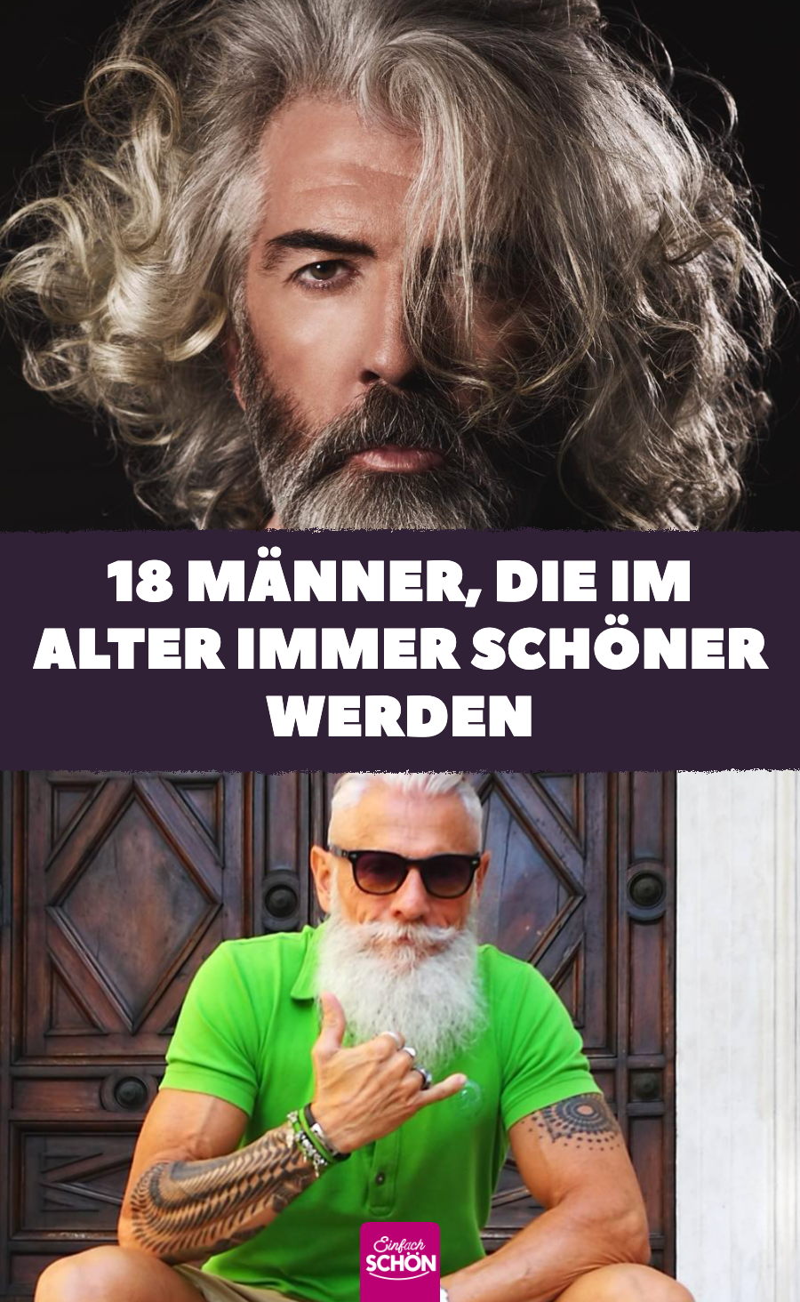 Attraktive alte Männer, die immer noch hübsch sind