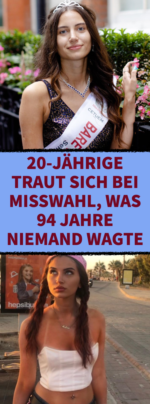 Melisa Raouf tritt als Erste ungeschminkt als Miss England an