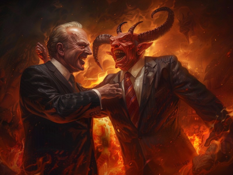 Witz des Tages: Politiker schließt Teufelspakt