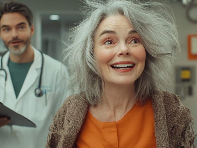 Arzt und Patientin. (KI-generiert)