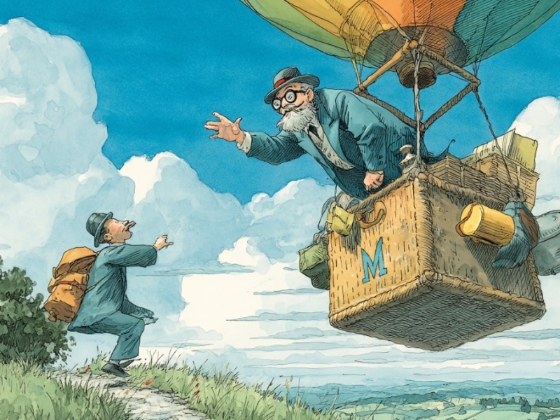 Ballonfahrer. (KI-generiert)