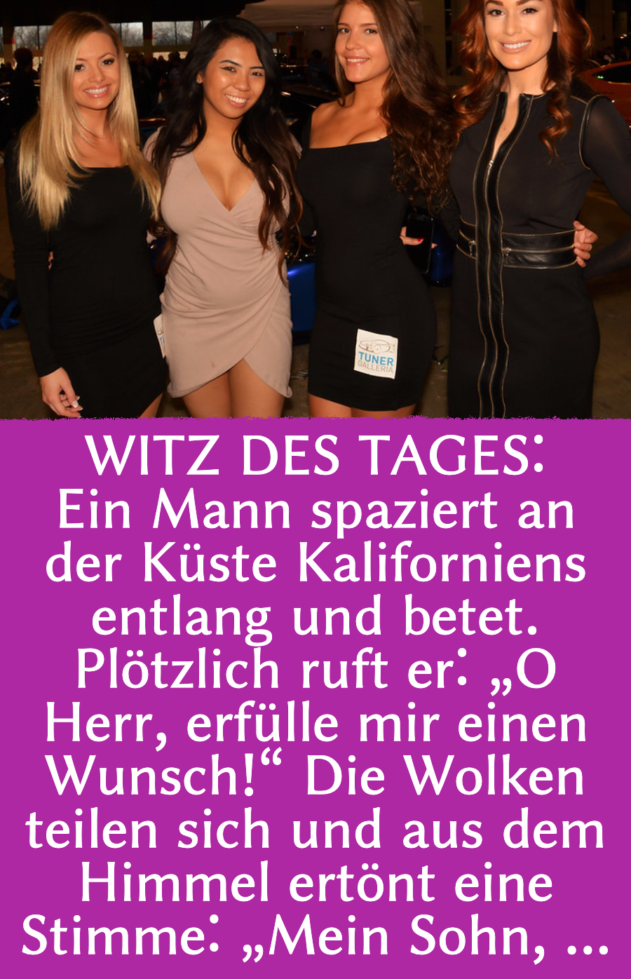 Witz des Tages: Mann wünscht sich, Frauen zu verstehen