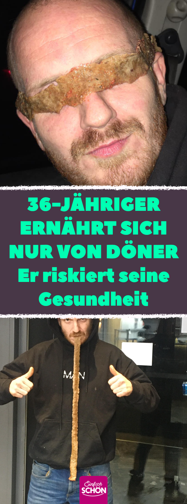 Engländer Des Breakey isst 124 Döner für guten Zweck