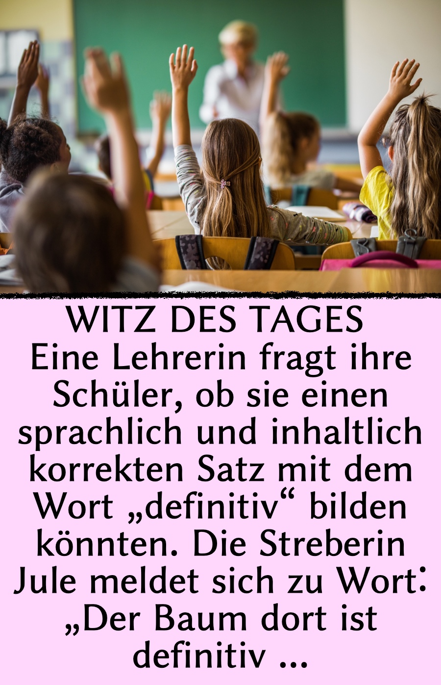 Fritzchen-Witz: Fritzchen stellt Lehrerin peinliche Frage