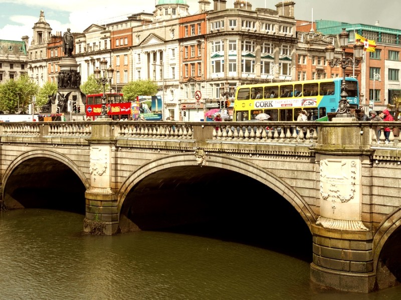 O'Connell Bridge in Dublin.