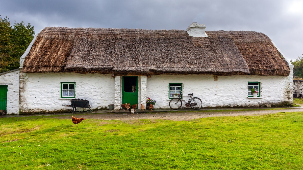 Ein irisches Landhaus.