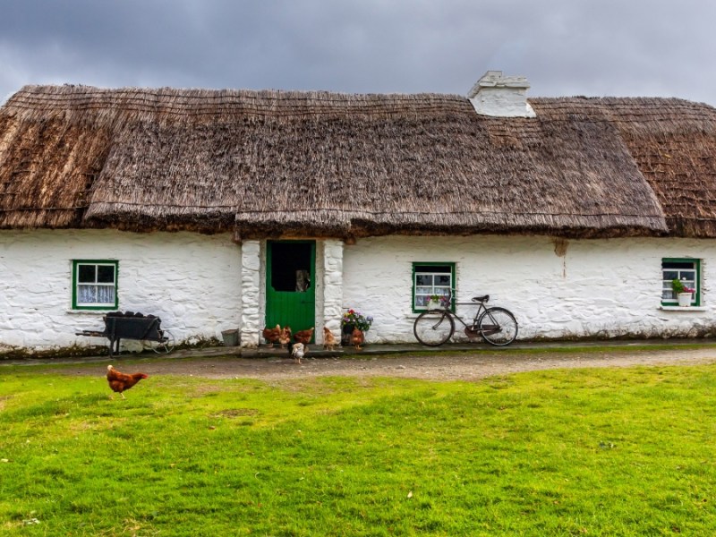 Ein irisches Landhaus.
