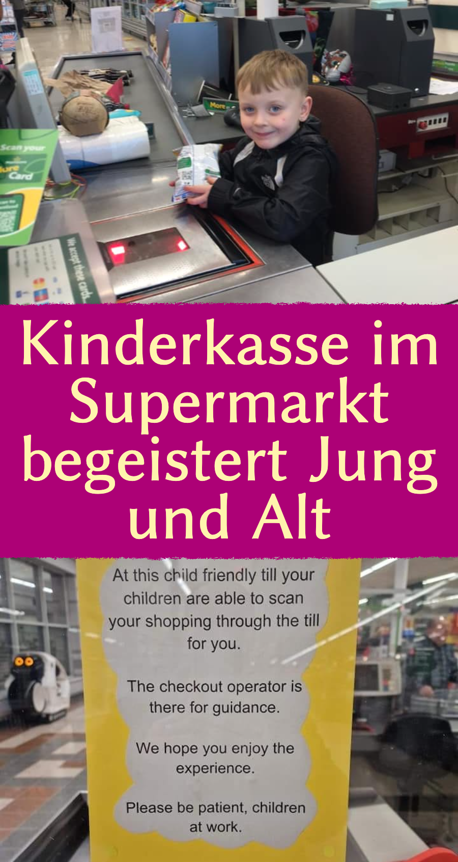Kinderkasse: Englischer Supermarkt begeistert Kunden