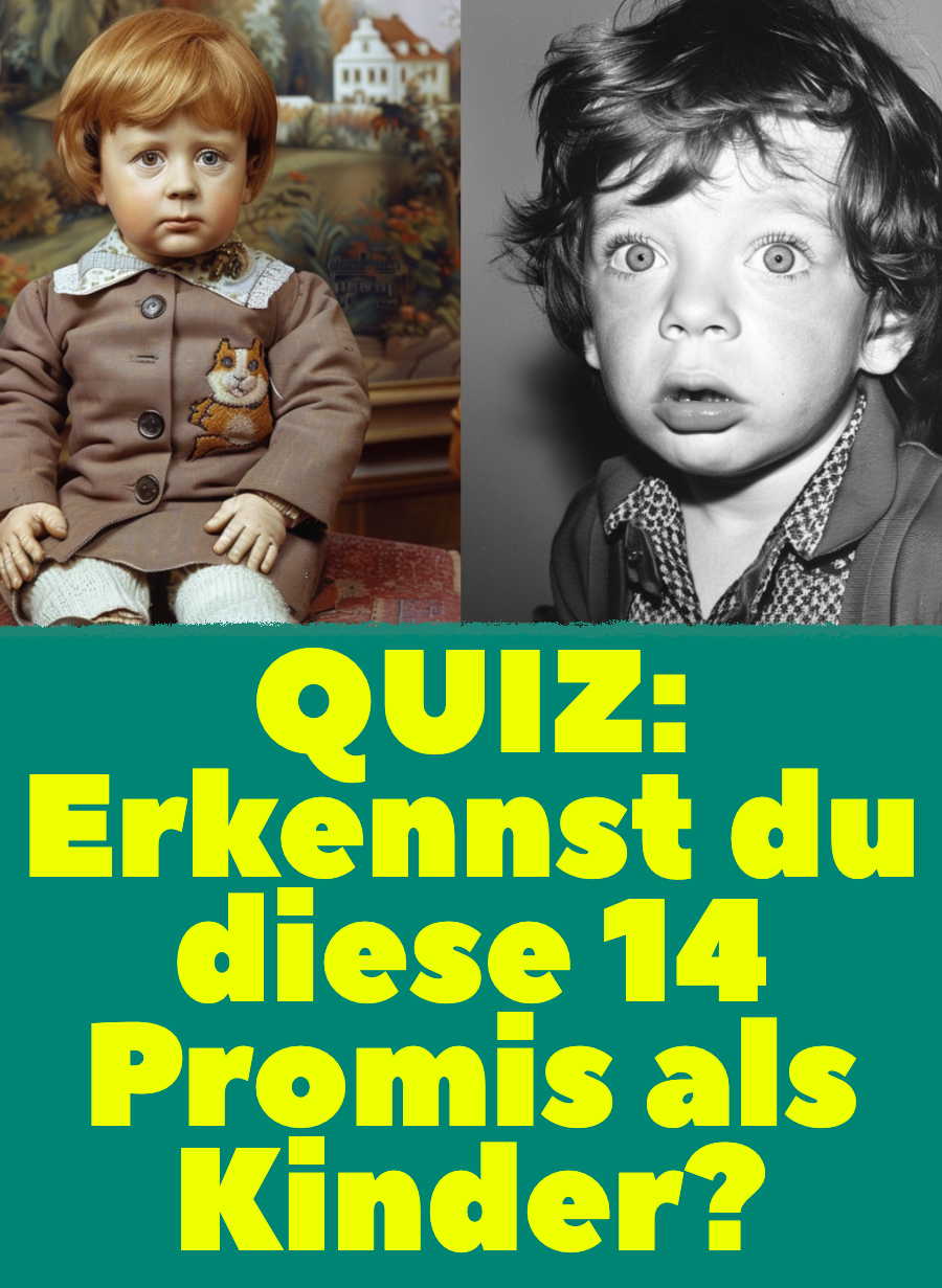 Diese 14 Promis wurden als Kinder dargestellt. Knackst du das Quiz?
