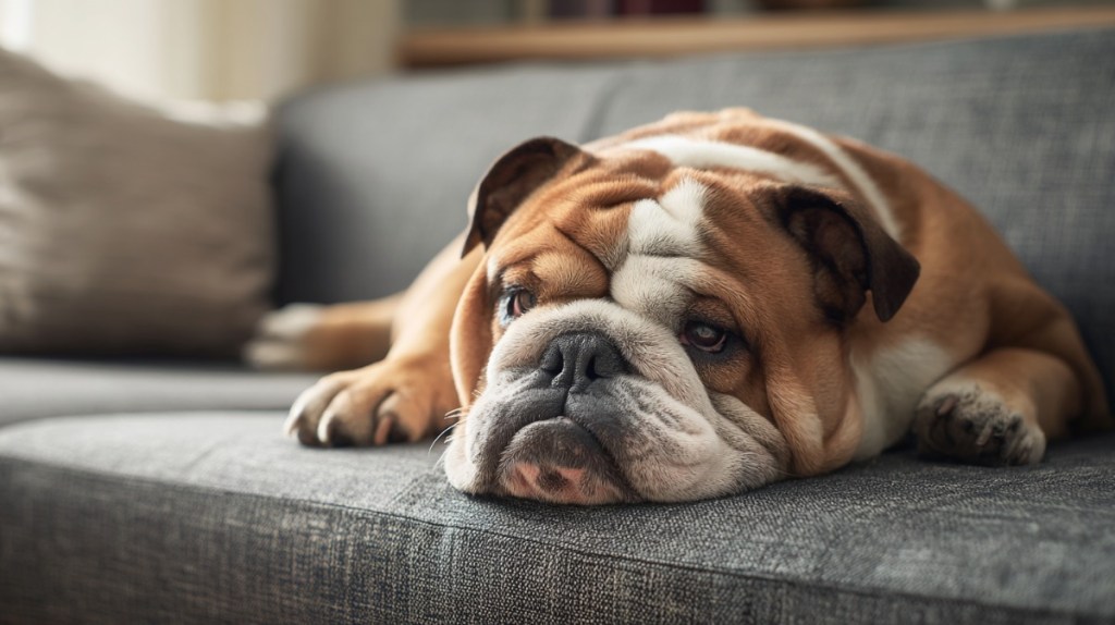 Bulldogge: Bitte nicht stören, ich ruh mich aus