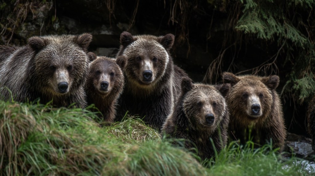 Grizzlybären sind Muttersöhnchen.