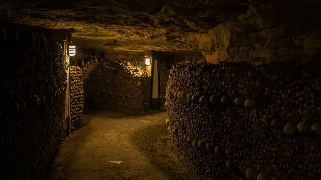 Die Katakomben von Paris, Frankreich