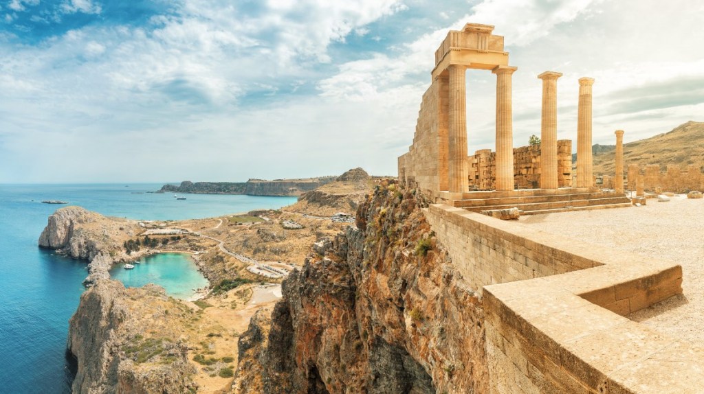 Die Akropolis von Rhodos, Griechenland