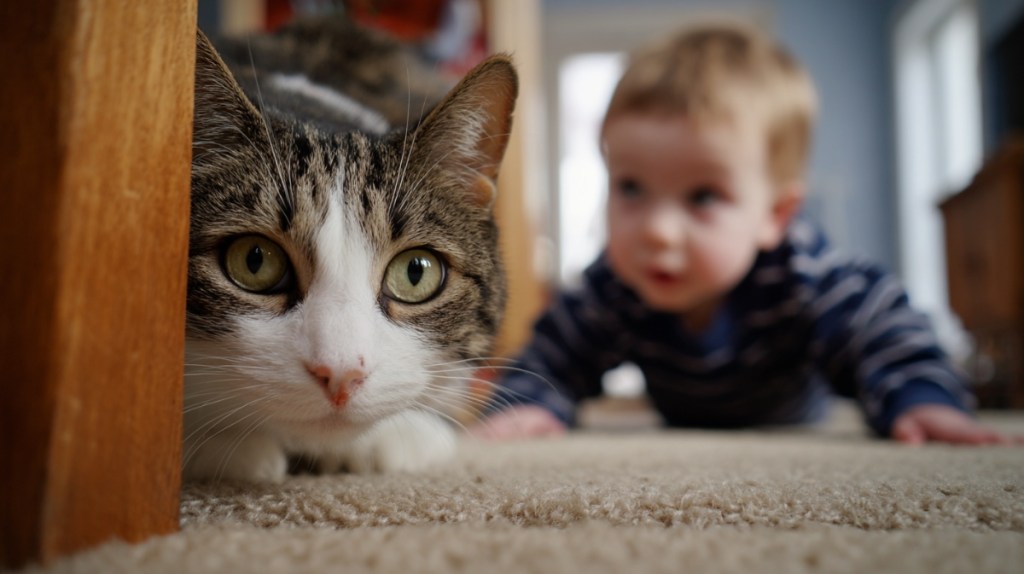 Dein Baby wird mobil – und deine Katze nervös