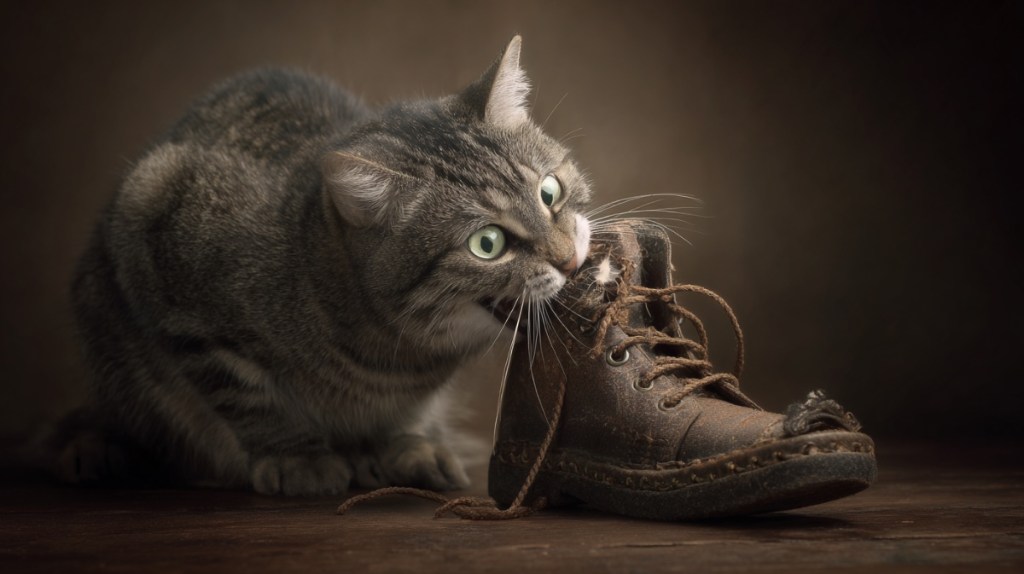 Die Katze hat Langeweile